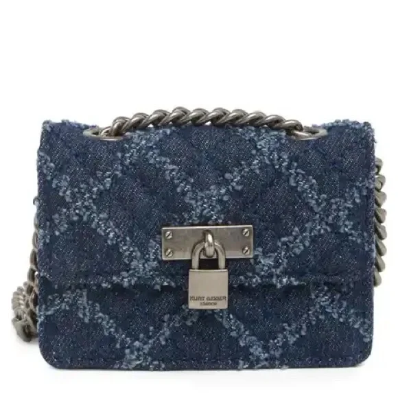 Kurt Geiger London Micro Brixton Denim Crossbody - Picture 2 of 8